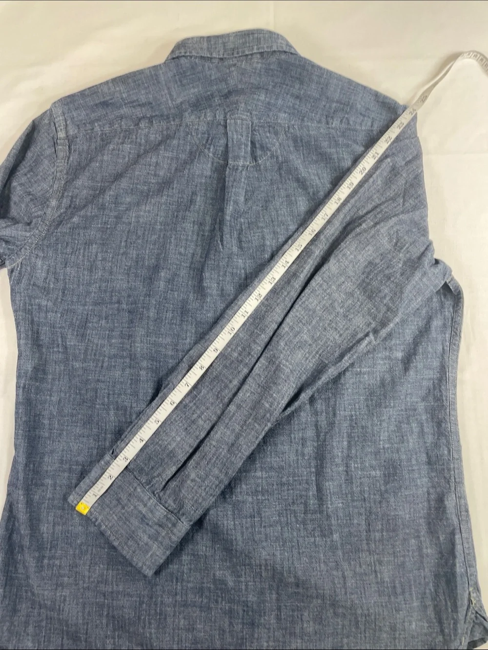 Banana Republic Chambray Denim Button-Down Blue M